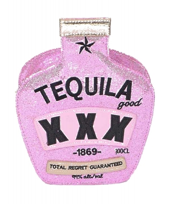 Glitter Tequila Iconic Swing Box Clutch 111-PPC5230 PINK